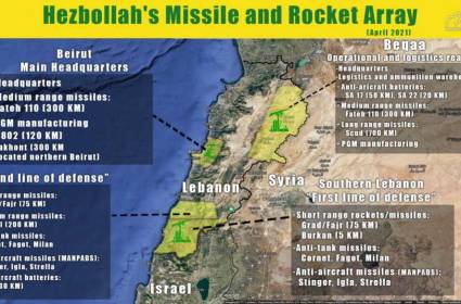 خريطة انتشار صواريخ حزب الله.. هدف استخباراتي أم ذريعة للعدوان؟